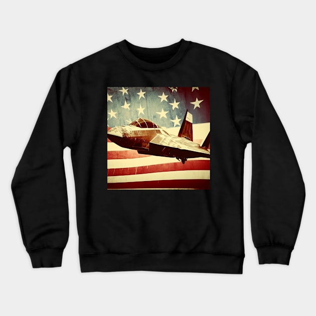 Lockheed Martin F-22 Raptor Crewneck Sweatshirt by Arassa Army